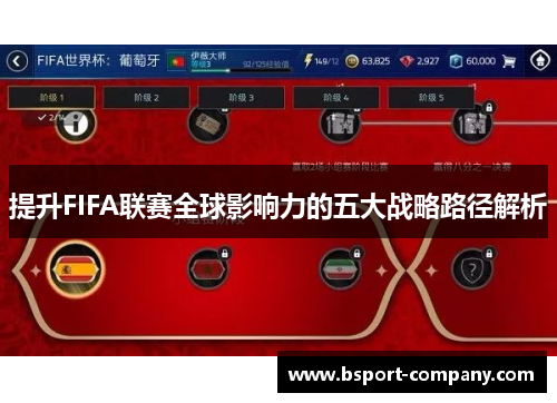 提升FIFA联赛全球影响力的五大战略路径解析 提升FIFA联赛全球影响力的五大战略路径解析